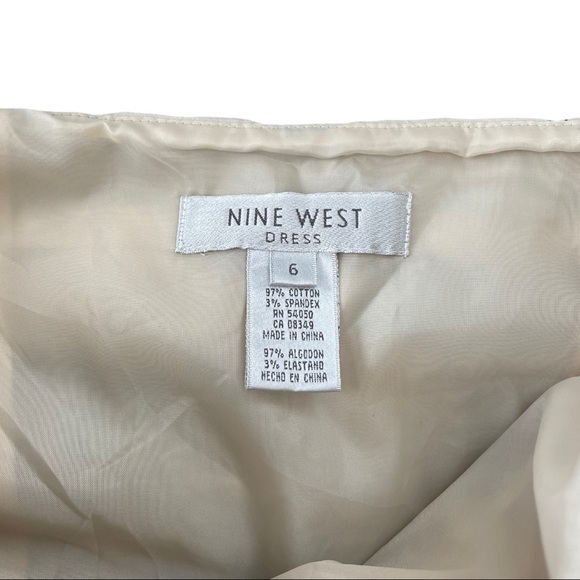 Nine West Spaghetti Strap Floral‎ Dress w/pleats - Picture 2 of 9